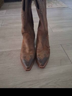 Brown Women's Western Pointed Toe Boots